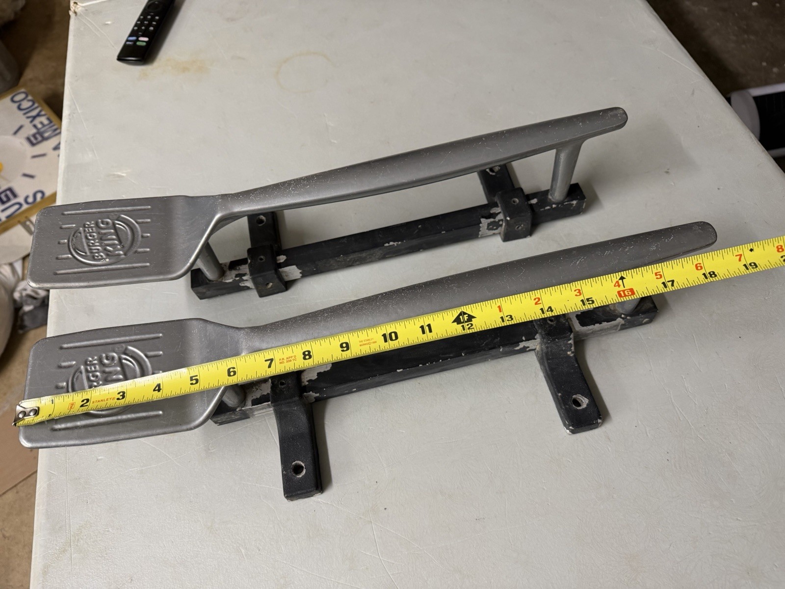 Vintage PAIR Burger King Restaurant Spatula Door Handles (f2)