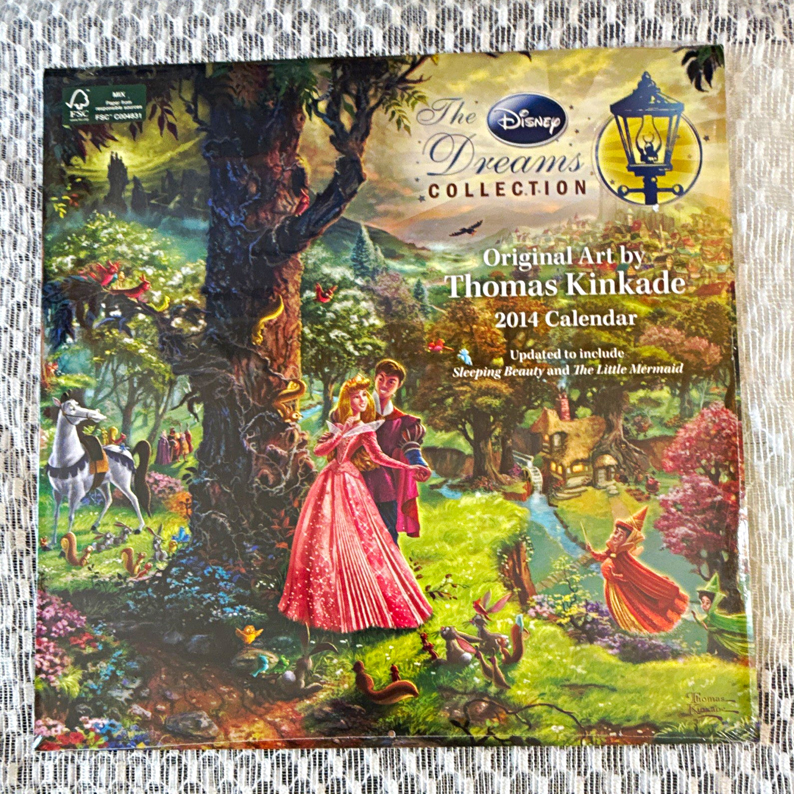 Brand new Thomas Kinkade Disney Dreams 2014 Calendar, in original packaging