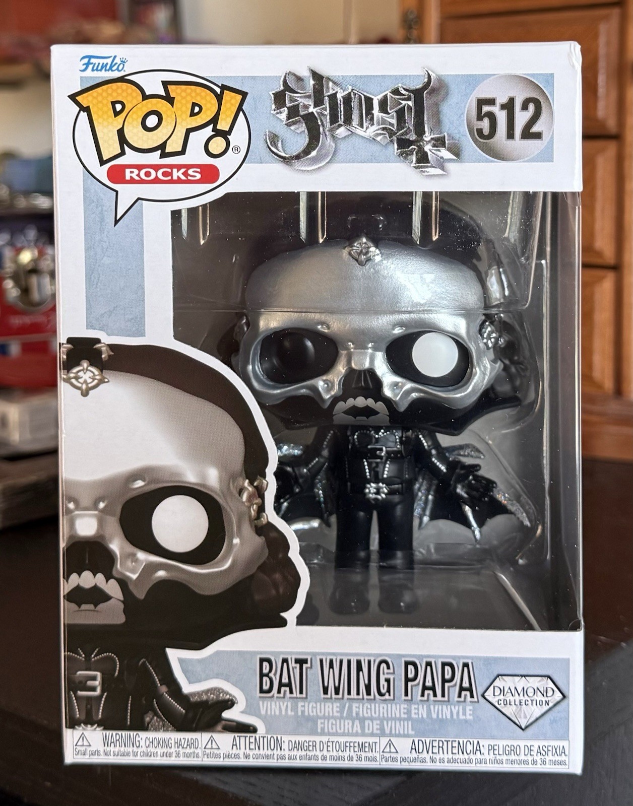 Funko Pop! Rocks: (Diamond Glitter Collection) BAT WING PAPA #512 w/Protector