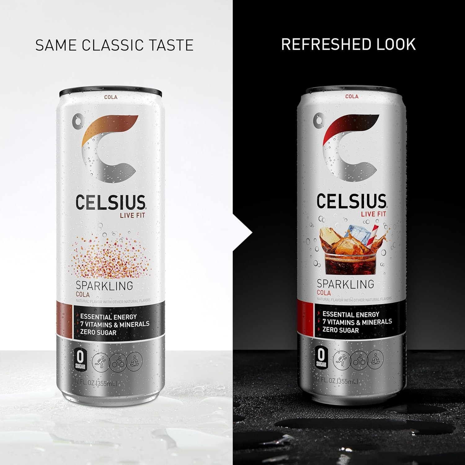 Sparkling Cola Energy Drink – , Gluten-Free, and Sugar-Free 12 Fl Oz Cans