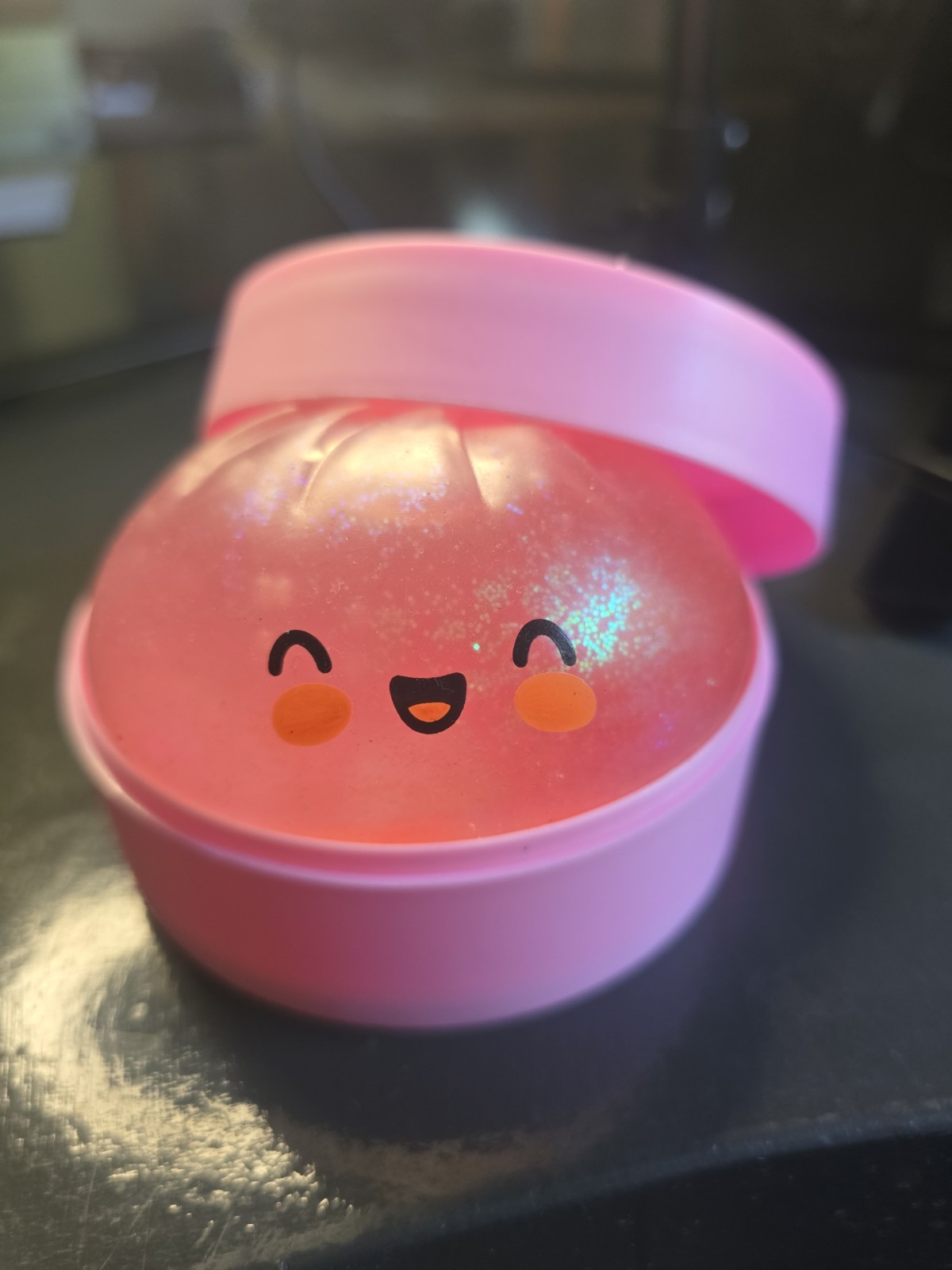 💕 VERY RARE 💕Rose Gold Pink Glitter Squishy Bun Mystery Dumpling | Guaranteed!
