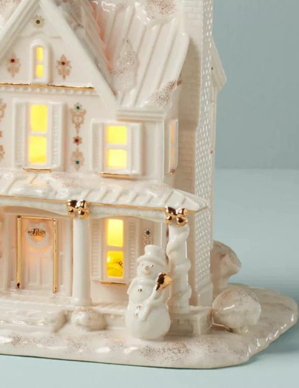 Lenox Mistletoe Park Farmhouse Lighted Village Treasures Collectible 2023 New