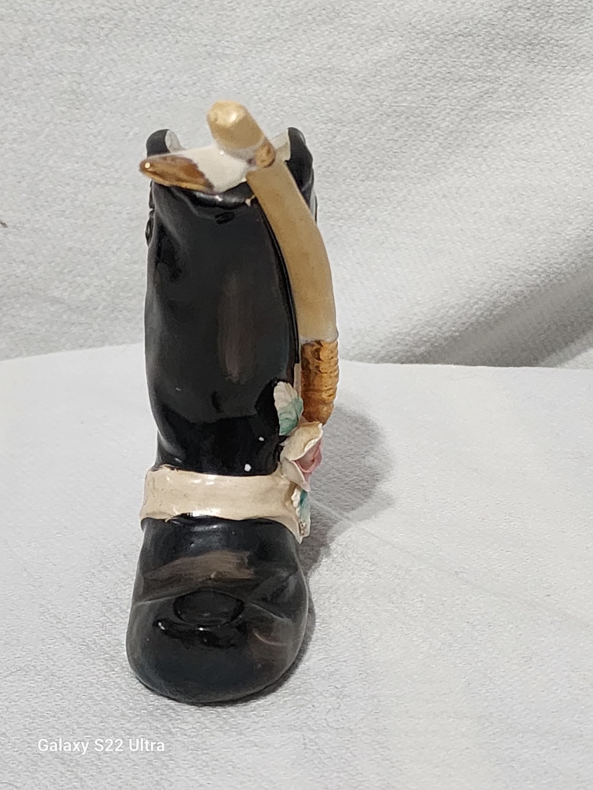 Vintage Ucagco Ceramic Cowboy Boot Ballerina Spinner Japan 1950’s