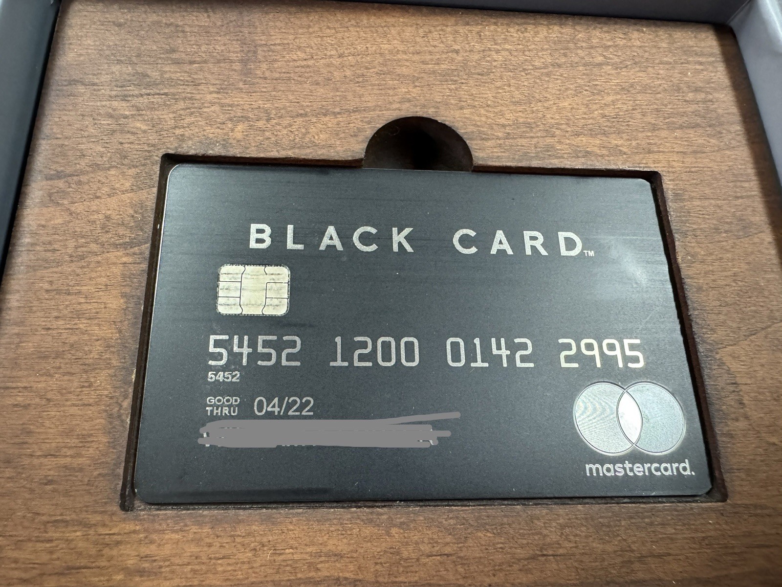 Mastercard Black Card Luxury In Presentation Case