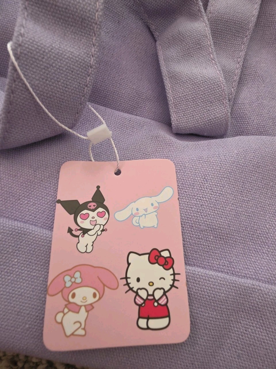 Sanrio Cinnamoroll Purple Canvas Tote Bag NWT