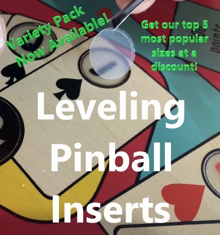 Pinball Insert Leveling Mylar Stickers VARIETY PACK! – Fix those Sunken Inserts!