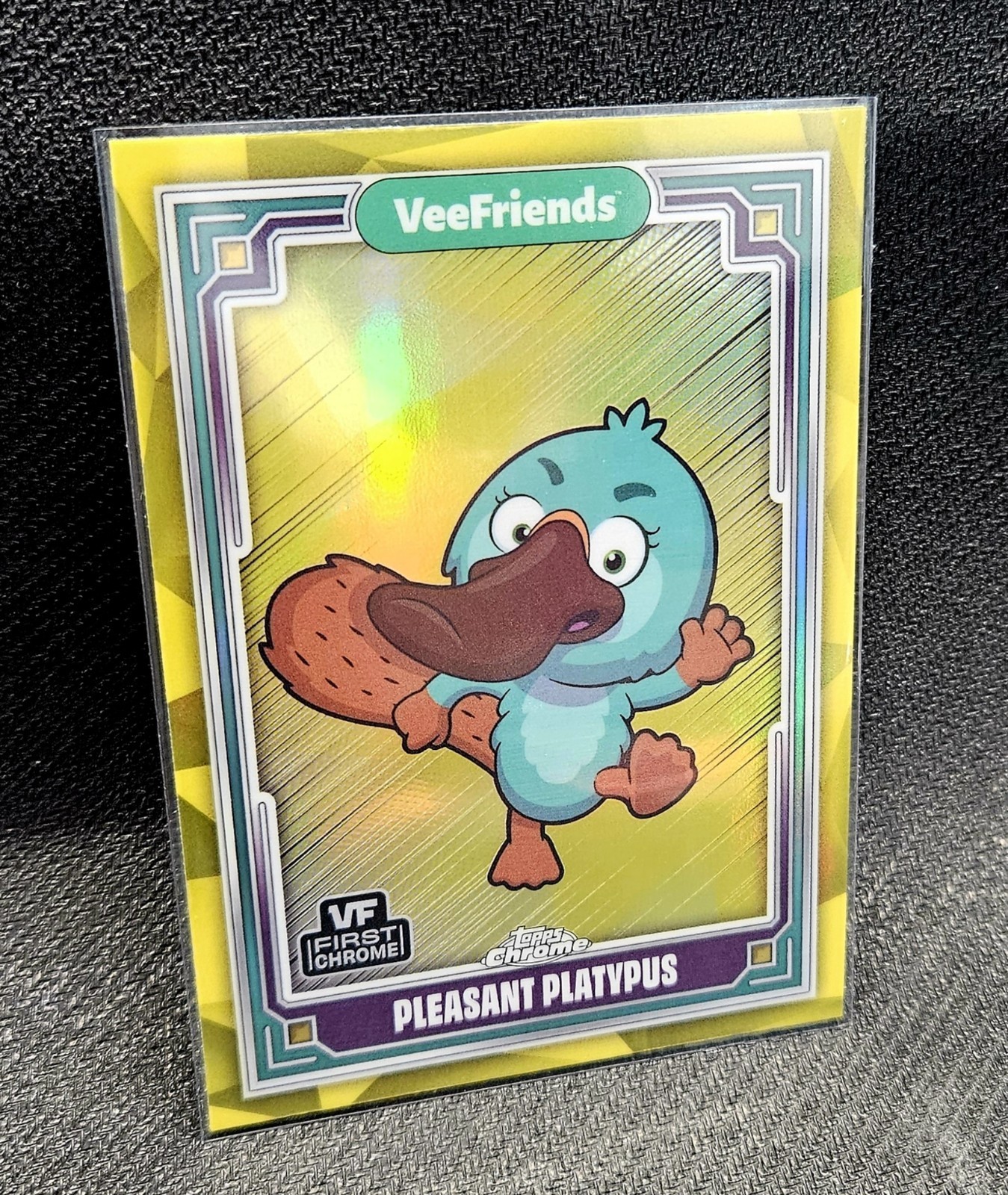 Pleasant Platypus – VeeFriends 2025 Topps Chrome – Yellow Refractor