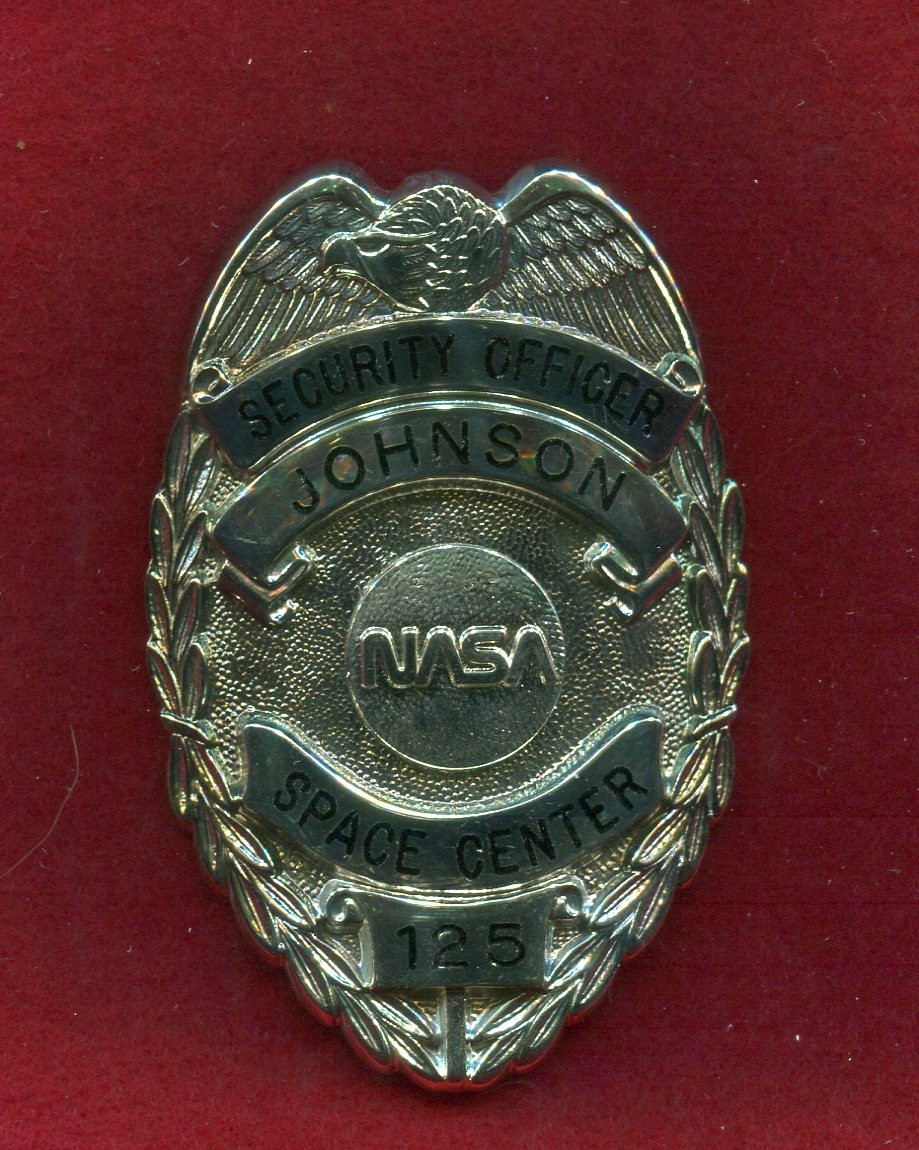 Original NASA Obsolete Space Mission Control Center chest Badge RARE!
