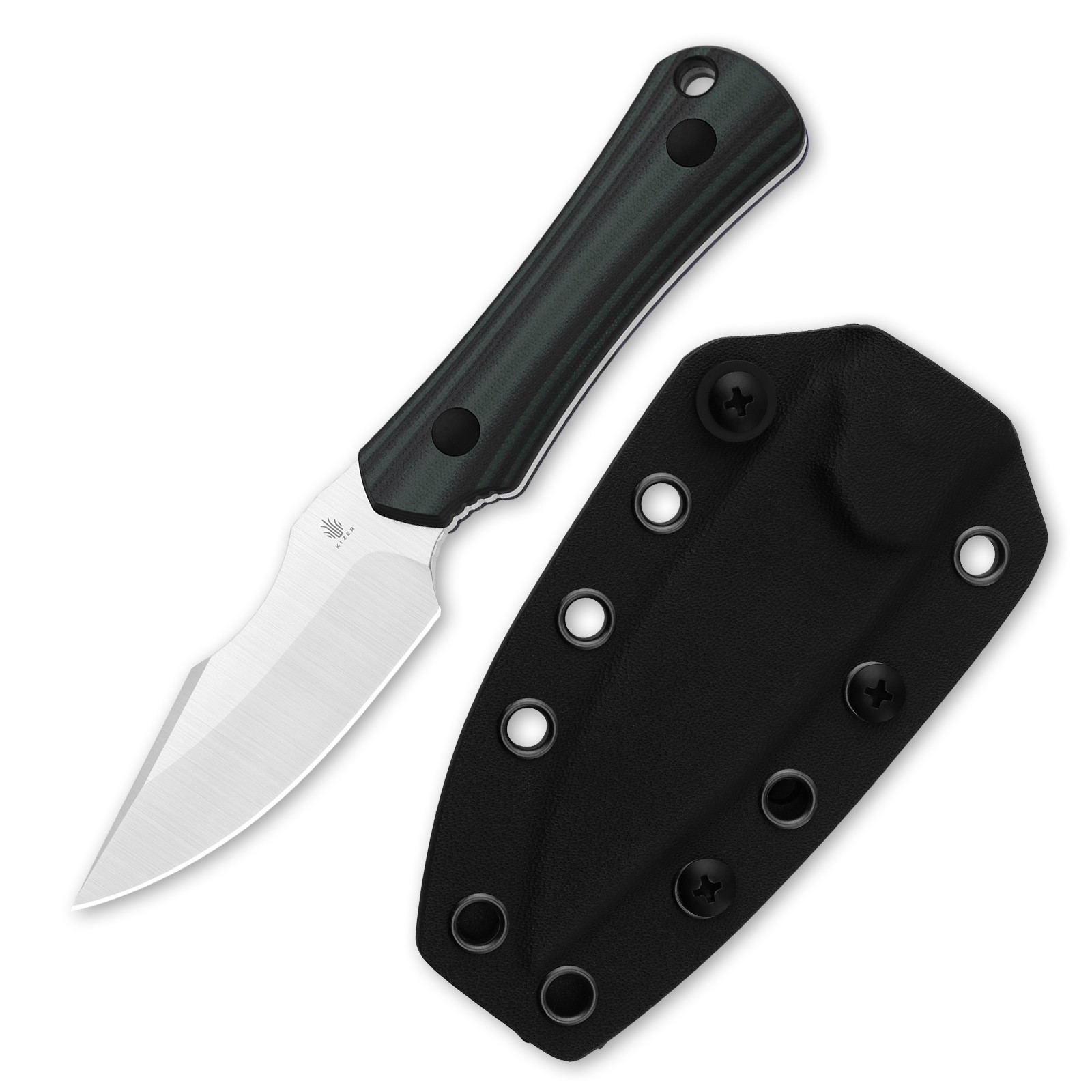 Kizer Bone Fixed Knife AEB-L Blade G10 Handle With Sheath 1122A3 Camping