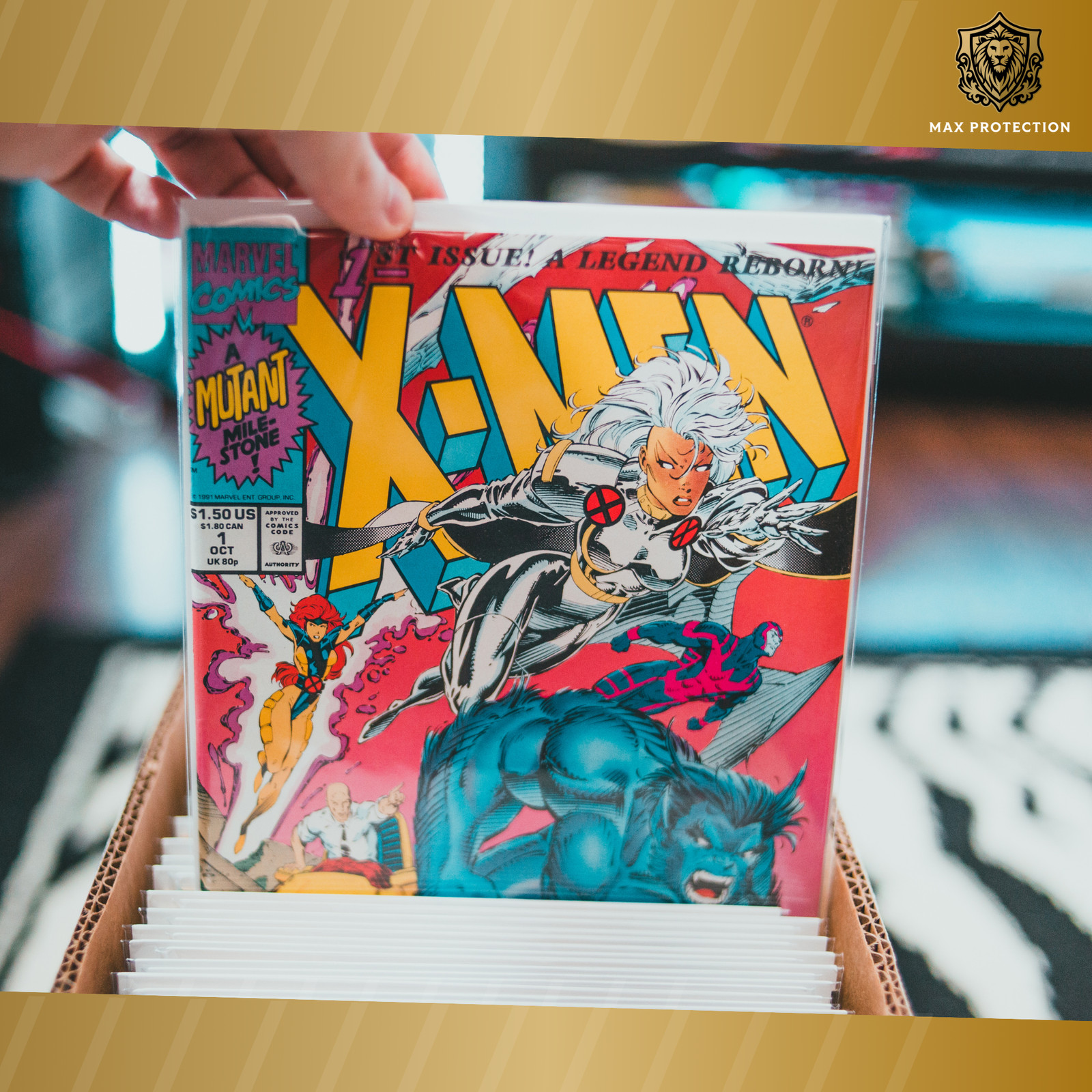 One New Max Pro Short Cardboard Comic Book Storage Box – holds 150-175 comics