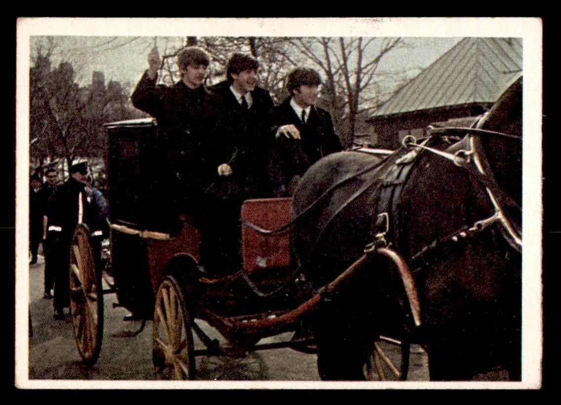1964 Topps Beatles Color #16 Ringo/Paul With John Speaking EX *e3