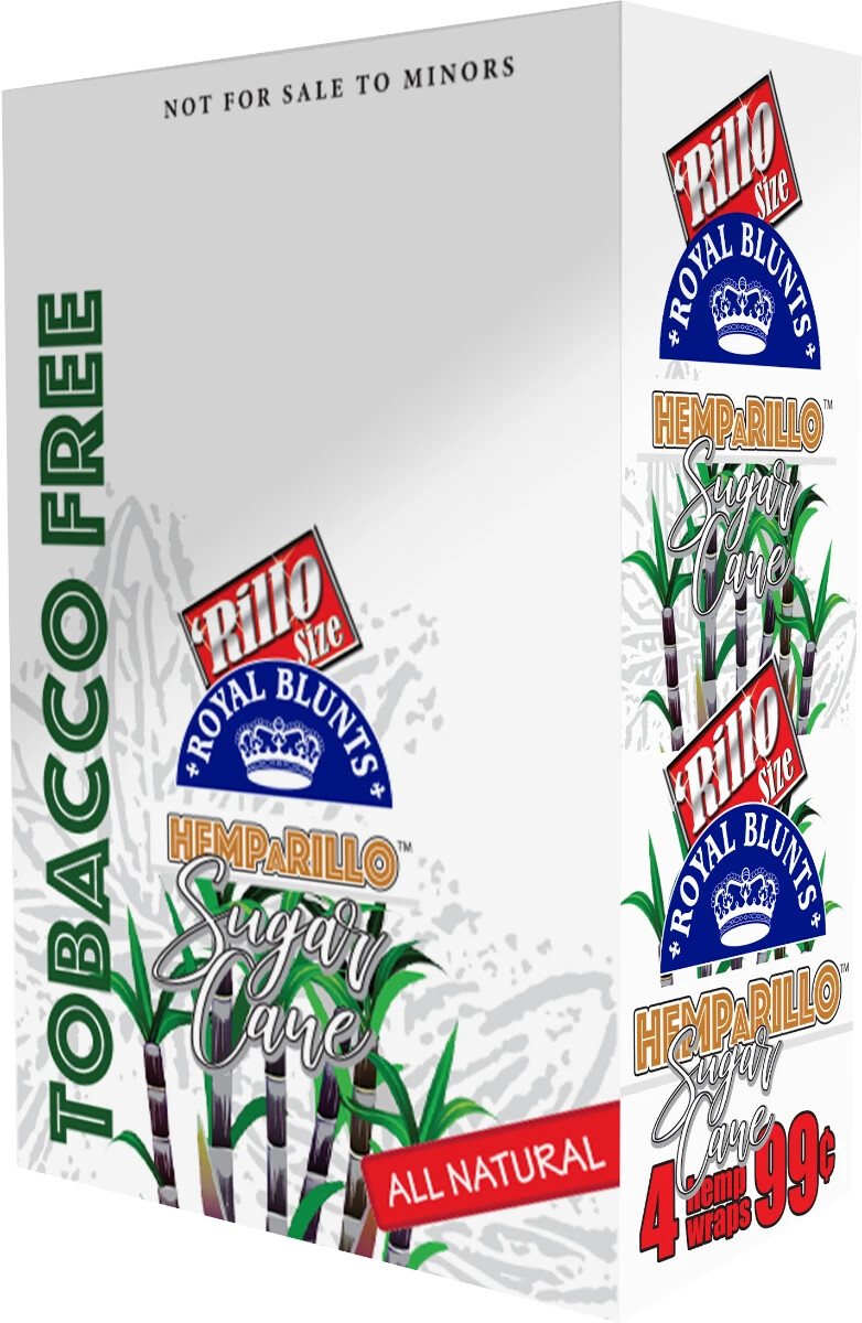 Royal Rillo Herbal Papers Sugar Cane 5/4ct Packs 20pc