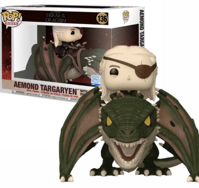 Funko Pop! Rides – Deluxe Aemond Targaryen with Vhagar #136 House of the Dragon