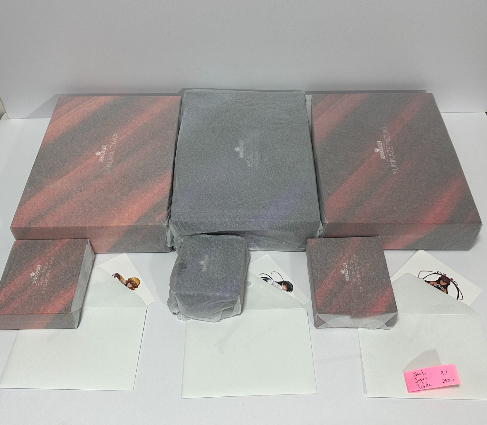 Sakura Asagi metalic Yukikaze 3 SET Second Axe Figure W/ Optional Parts postcard