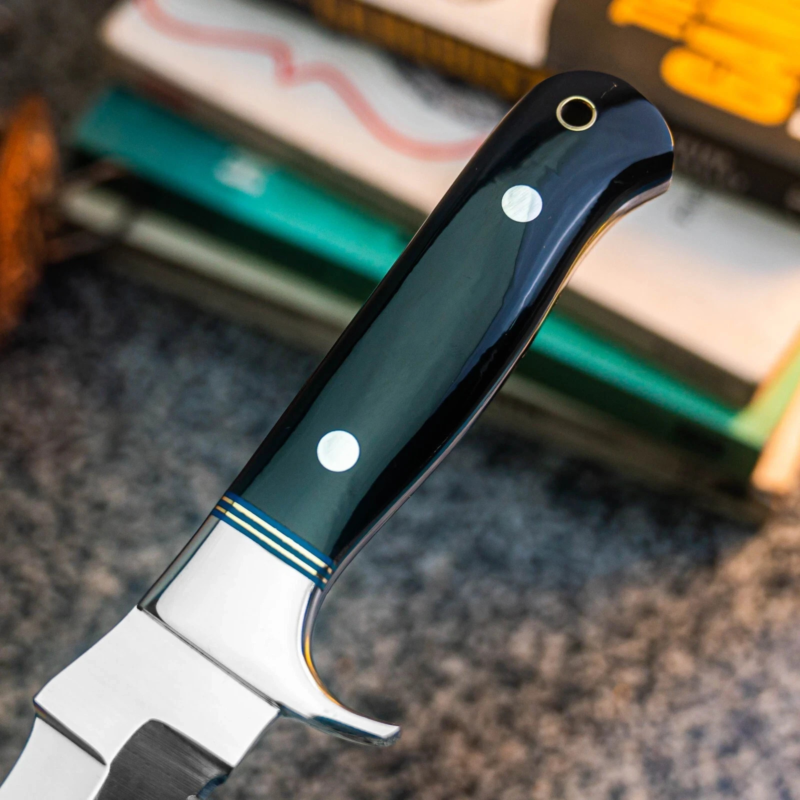 10.5″ WILD BLADES CUSTOM HANDMADE HUNTING KNIFE COMBAT FIXED BLADE MILITARY