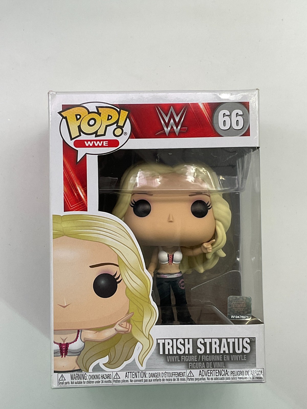Funko Pop! WWE: Trish Stratus #66 Vinyl Figure NON-MINT BOX SEE PICS J2