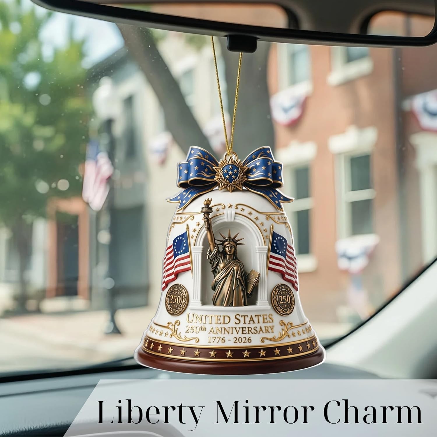 Patriotic Decorations 250 Anniversary Ornament – Statue of Liberty Bell, 4th…
