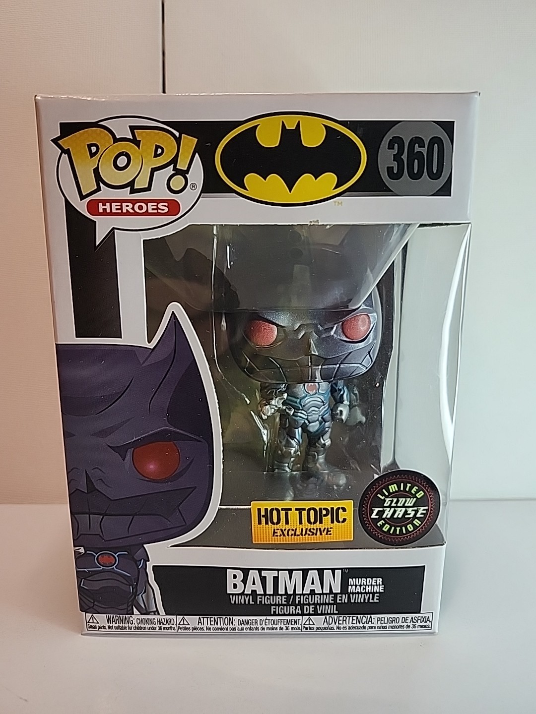 Batman Murder Machine Glow In The Dark CHASE Funko Pop! Hot Topic w/protector