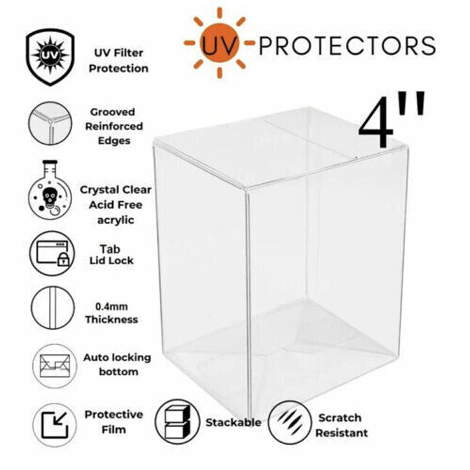 Lot 5 20 50 100 Funko Pop Protector Case for 4″ inch Vinyl Figures Collectibles