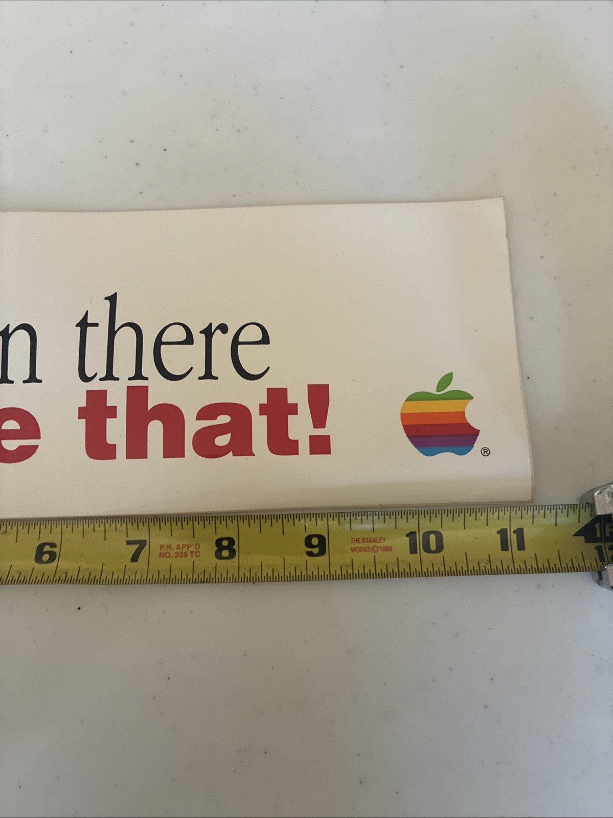 Vintage Apple Computers Bumper Sticker “ Been There Done that “ Windows 95