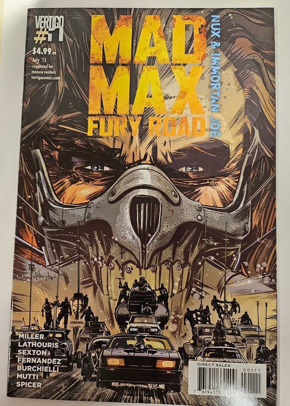Mad Max Fury Road Nux & Immortan Joe #1 First Print