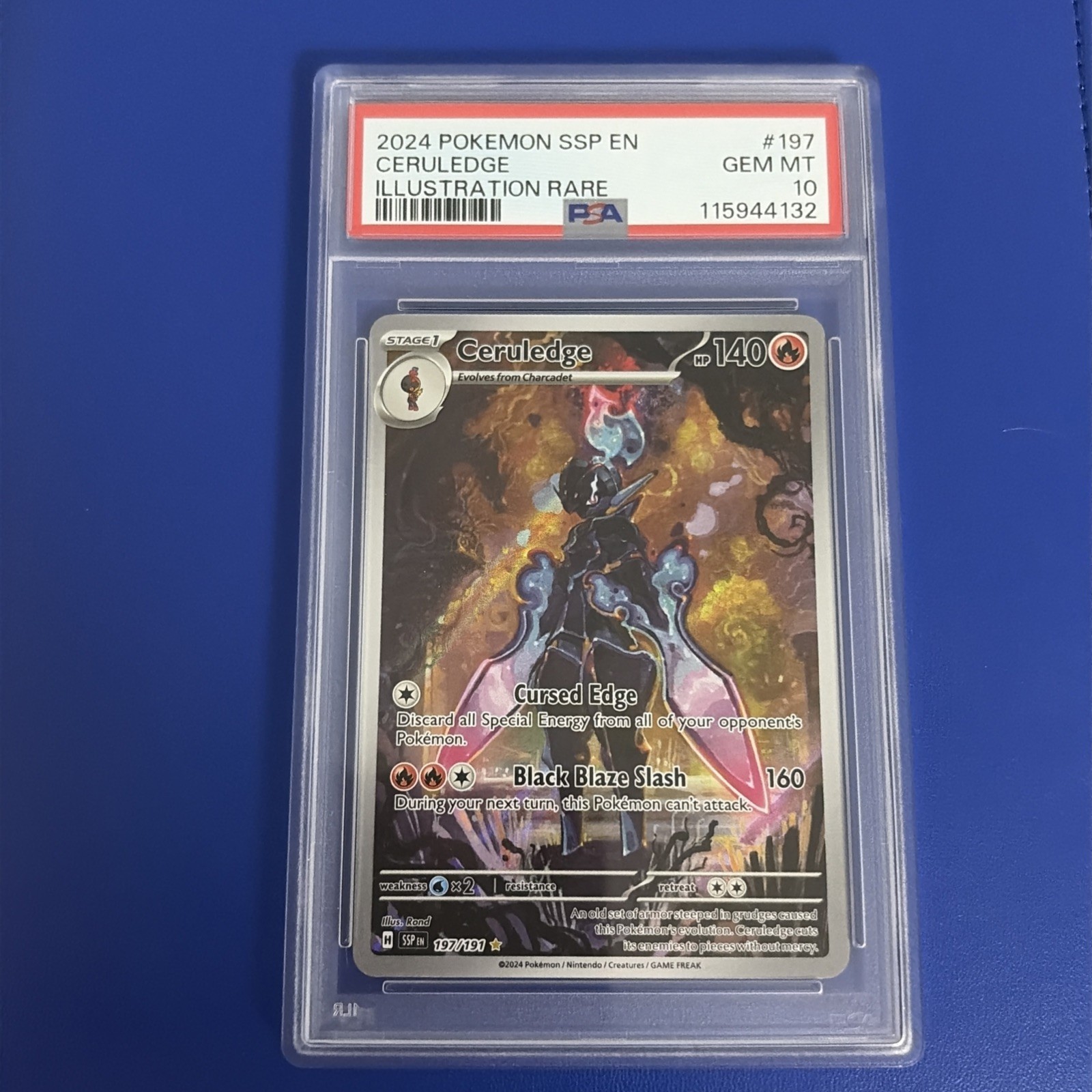 Ceruledge 197/191 IR Surging Sparks PSA 10