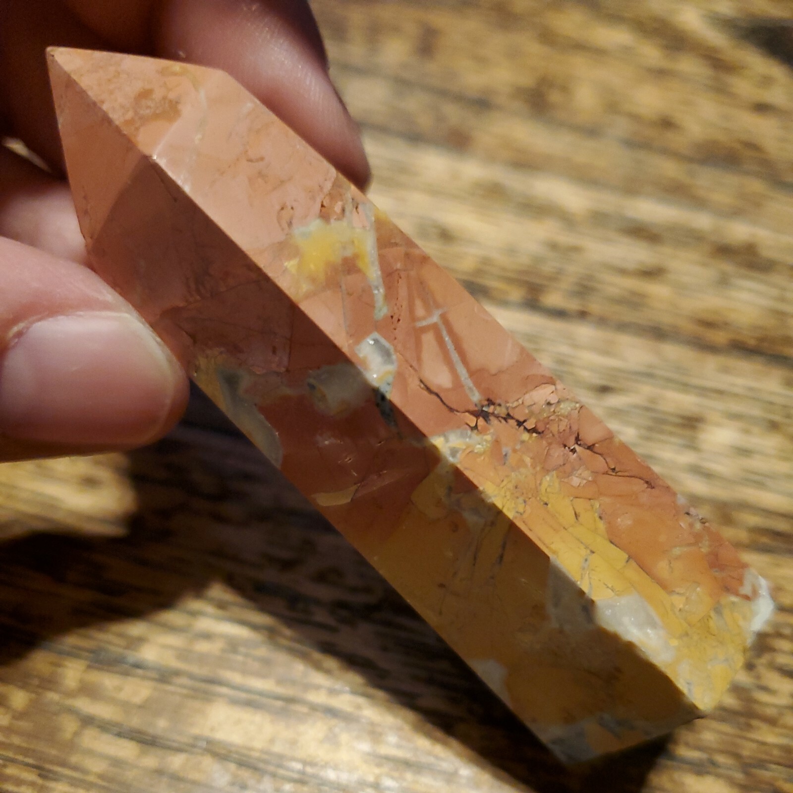 Maligano Jasper Crystal Tower Point 2.86in, 68g
