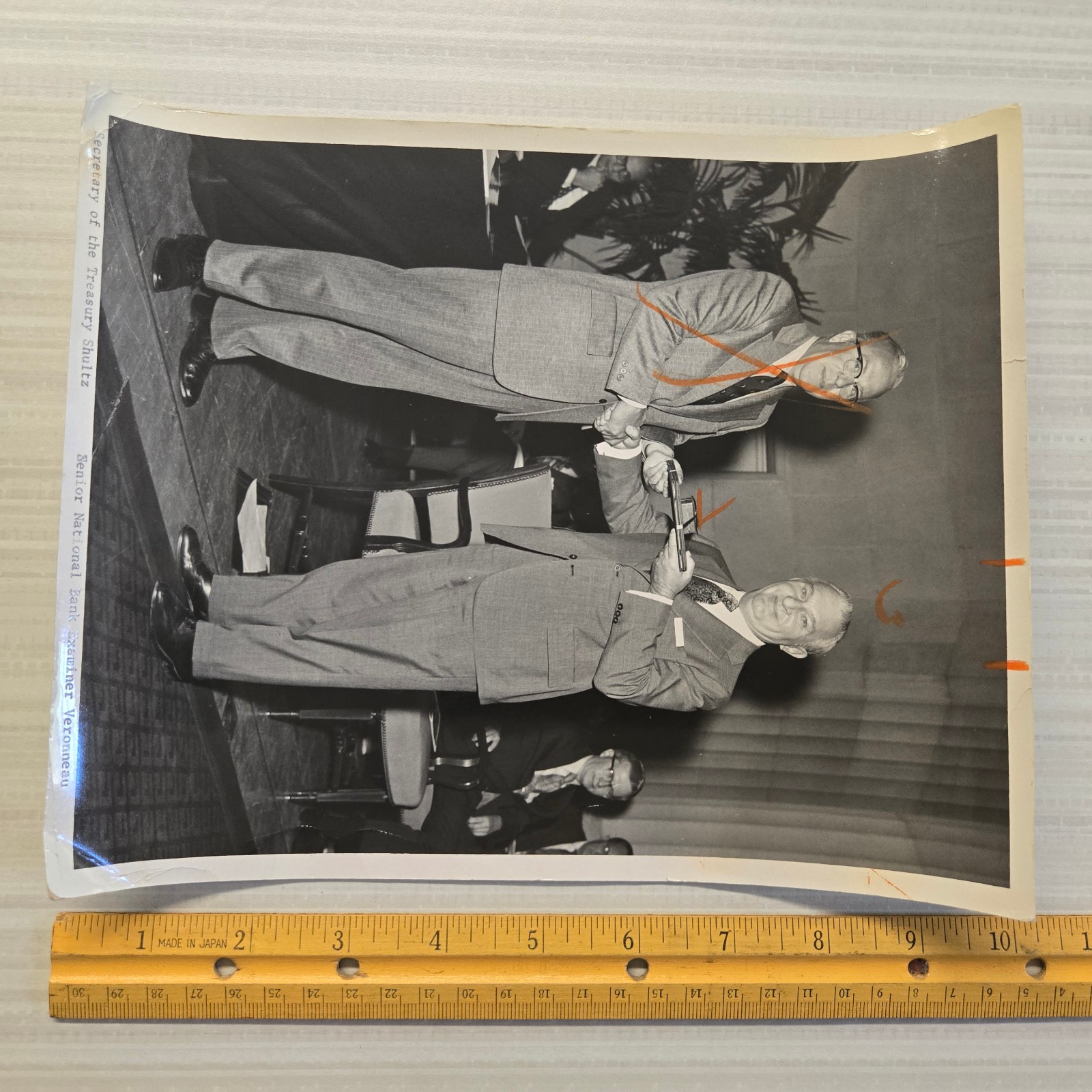 George Shultz Secretary of Treasury State News Wire Press Photo 1970’s Veronneau