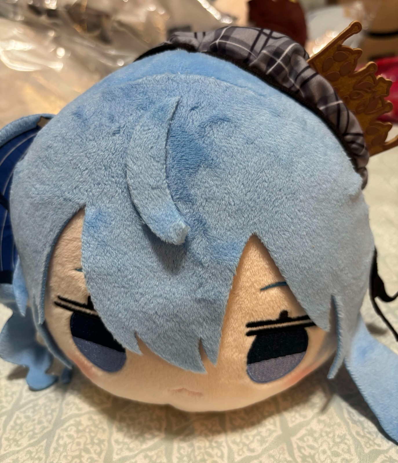 Hololive Suisei Hoshimachi Nesoberi 10inch Laying Lying Down Big Plush Japan