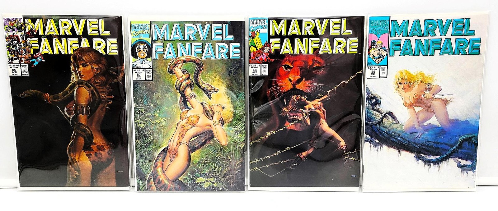 Marvel Fanfare #56 #57 #58 #59 Complete Shanna She Devil Lot – Free Shipping