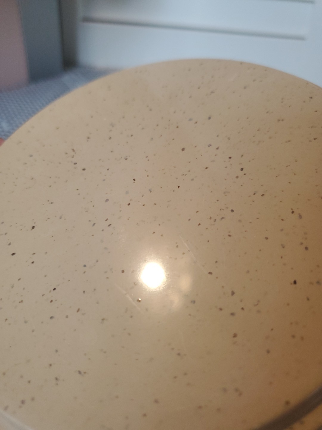 VTG LittonWare Tan Speckled Replacement Lid Only 5″ Round 39277 Microwave Safe