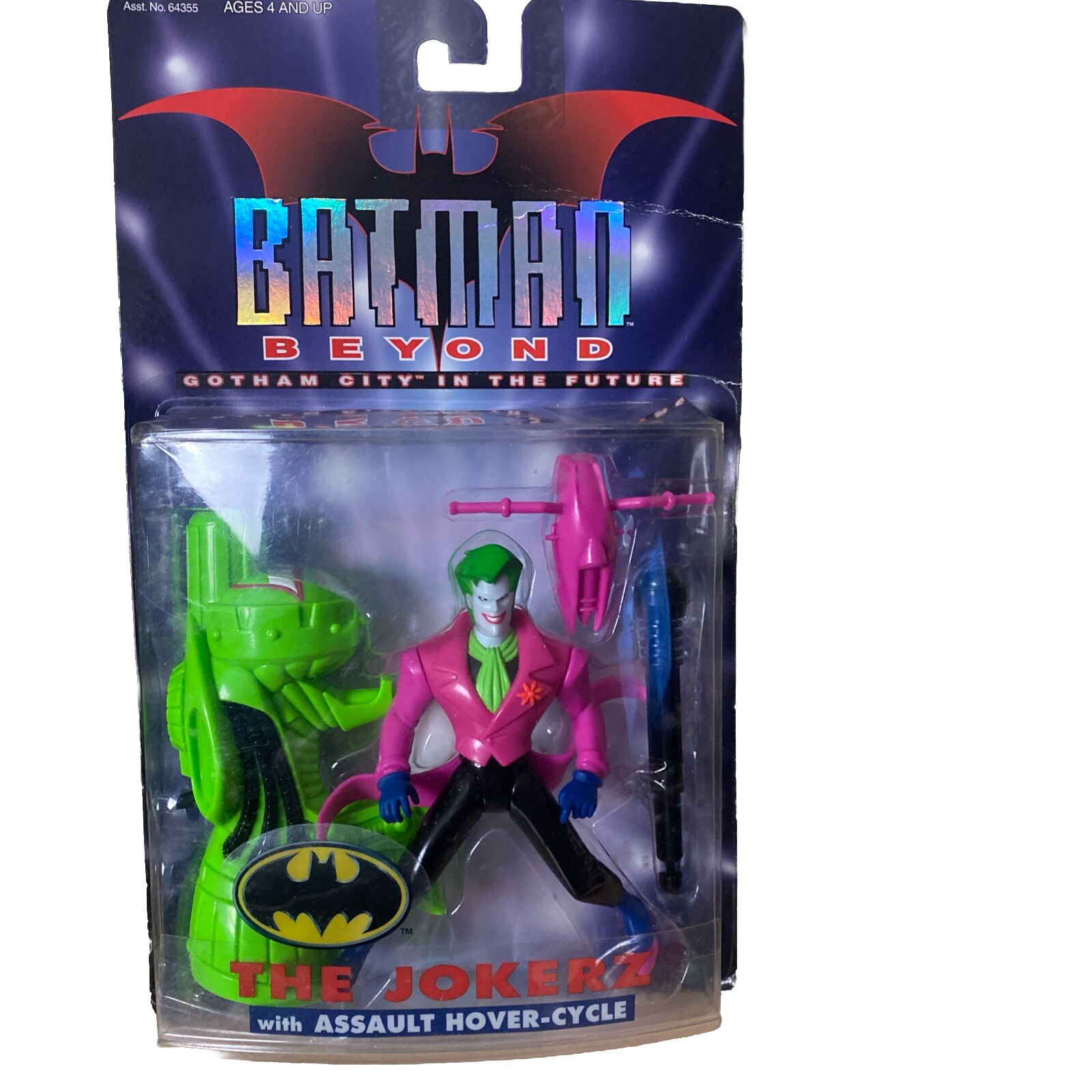 Vintage BATMAN BEYOND GOTHAM CITY IN THE FUTURE JOKERZ Assault Hover-Cycle
