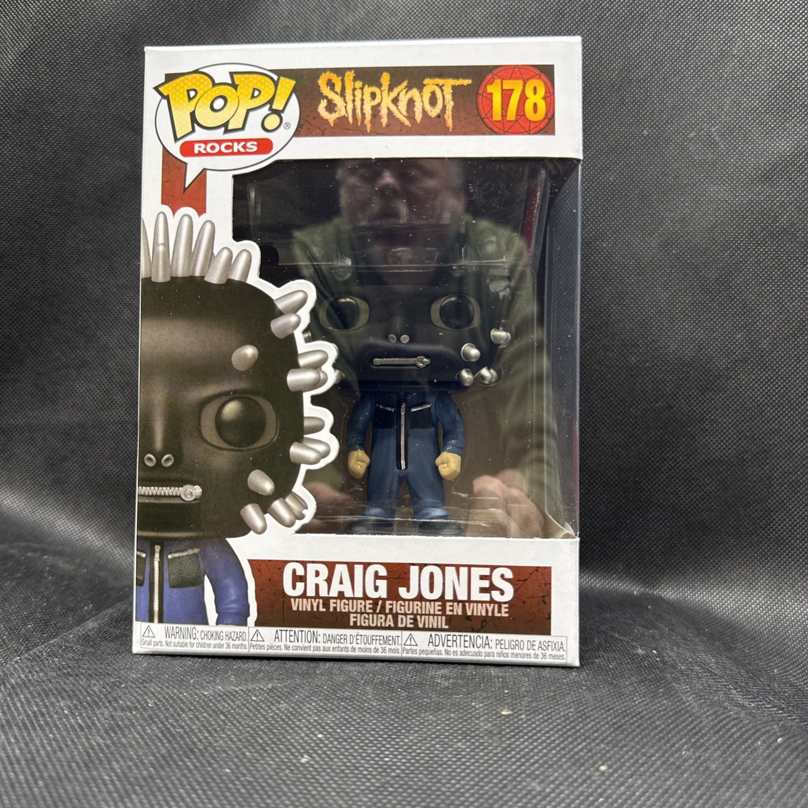 Funko Pop! Rocks Slipknot Craig Jones #178 Vinyl Figure Standard Black Blue 2020