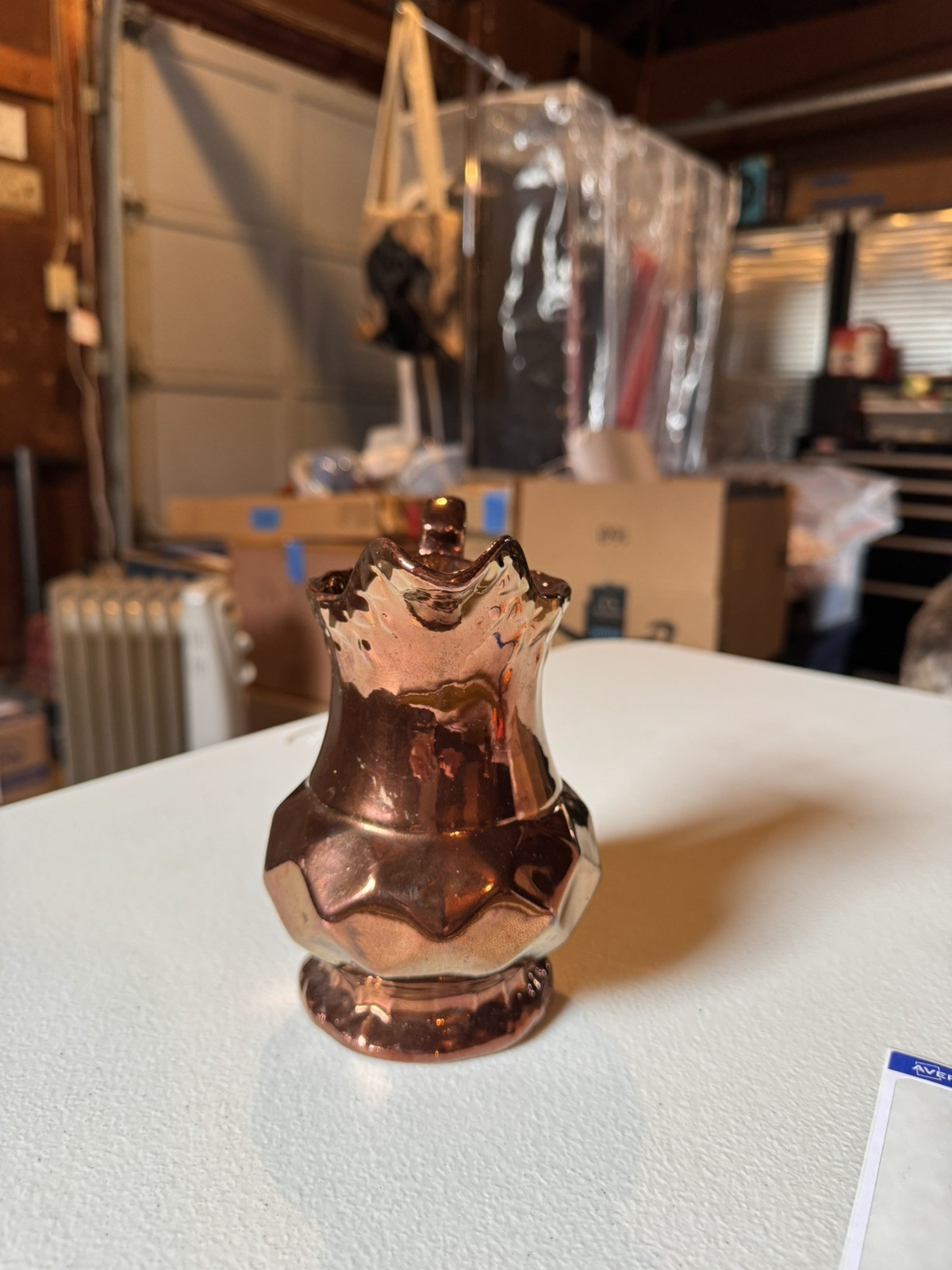 Vintage Copper Lustre Mini Pitcher/Creamer Made in England, 1950s