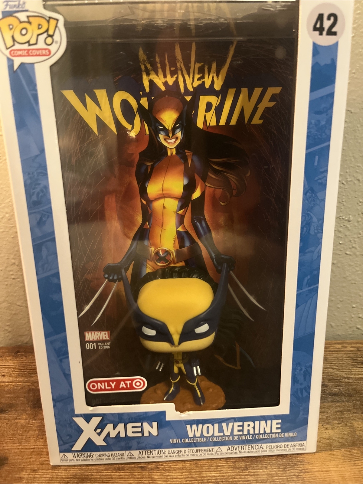 Funko Pop! Comic Book Cover with case: Marvel – Wolverine – Target (T) ERROR