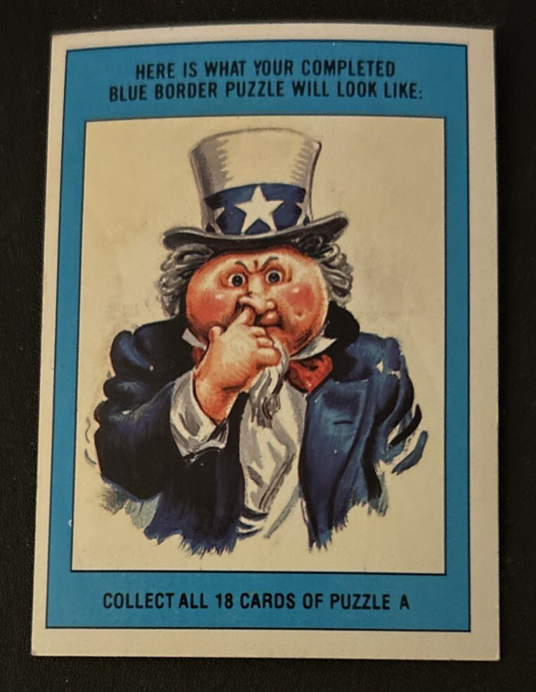 1986 Topps Garbage Pail Kids GPK Series 3 Toady Terry w/ Copyright Sticker #109a