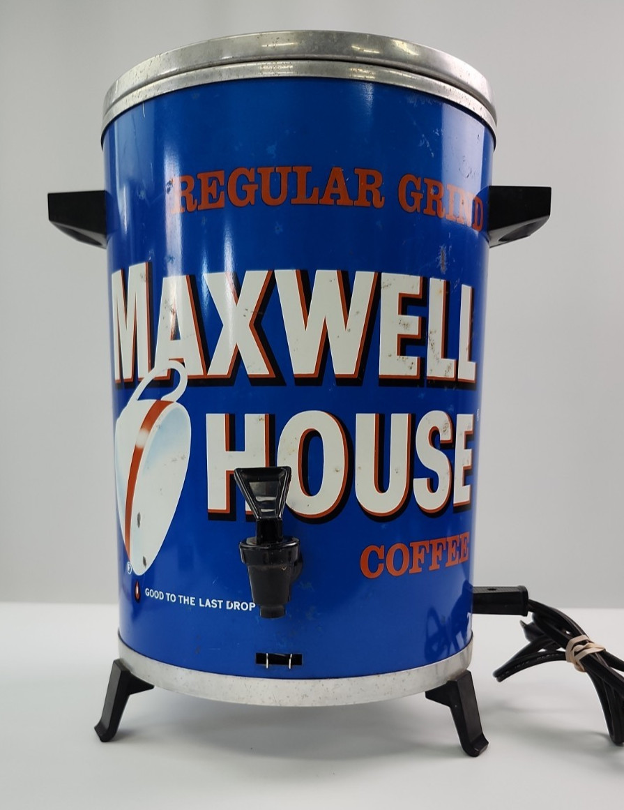 Vintage Maxwell House Coffee Pot Brewer 30 Cup Percolator West Bend