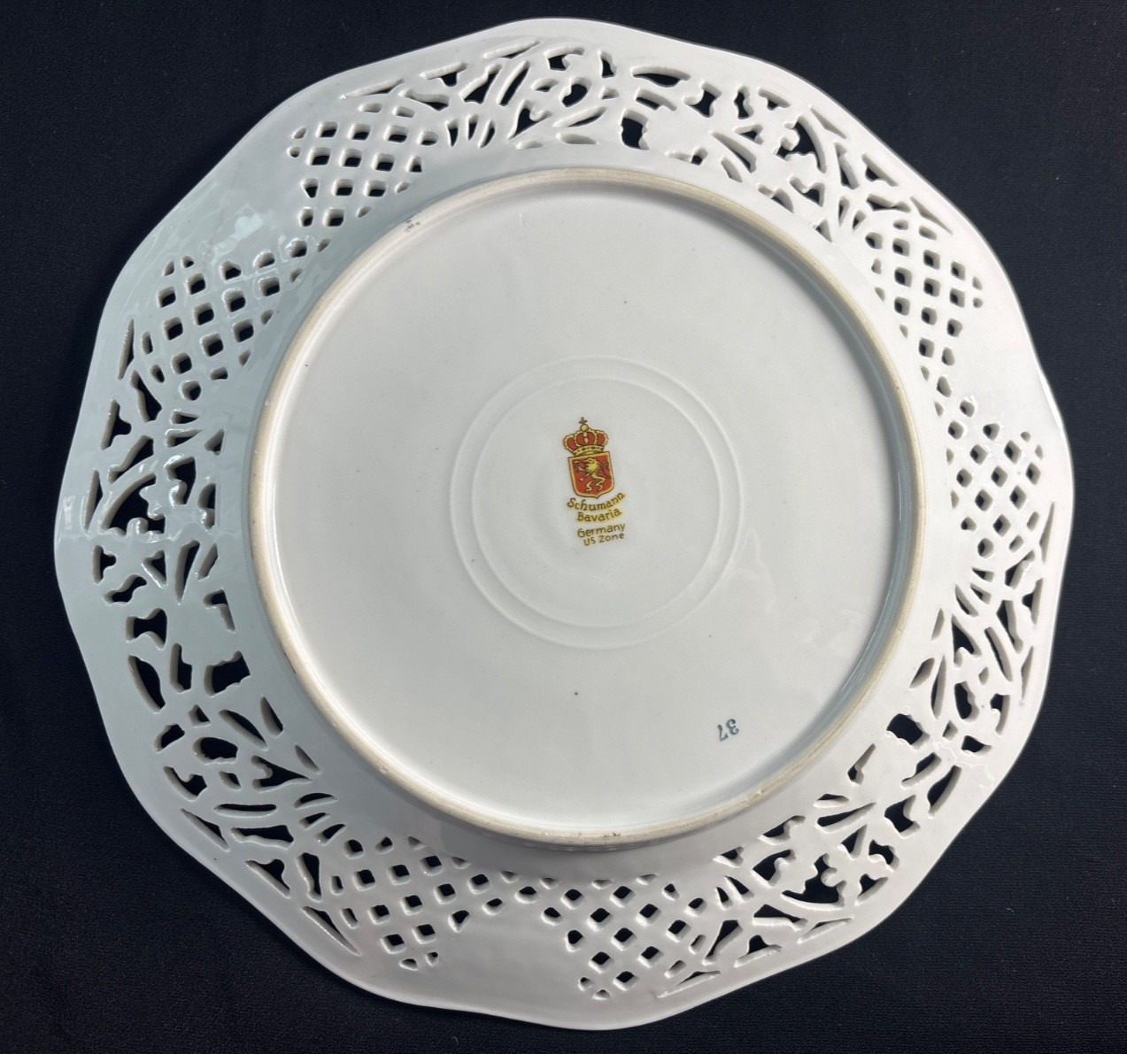 Schumann Bavaria Chateau Dresden Royal Dresner Art Dinner Plate 10 3/8″