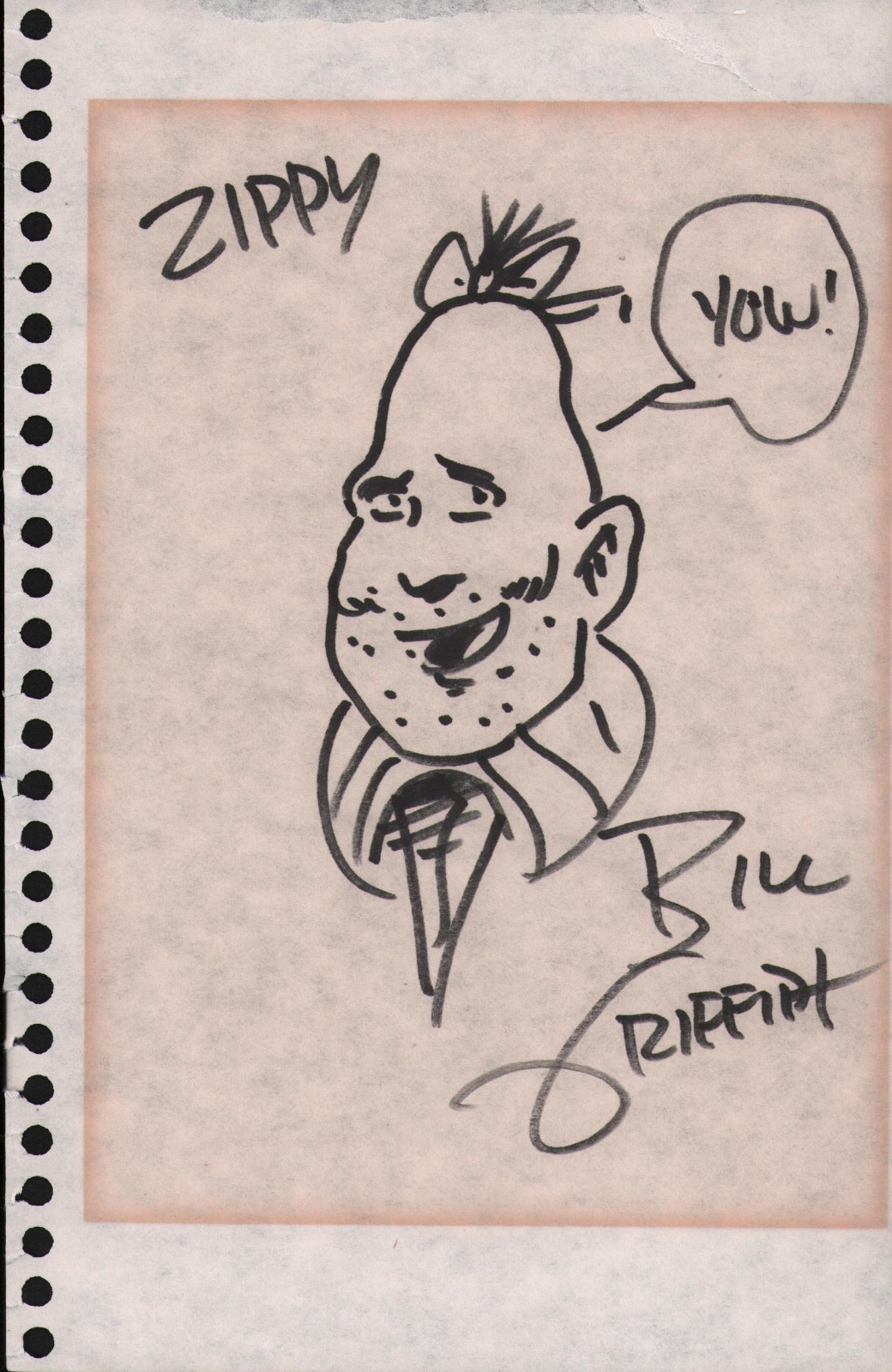 Bill Griffith Zippy the Pinhead Commission – Signed