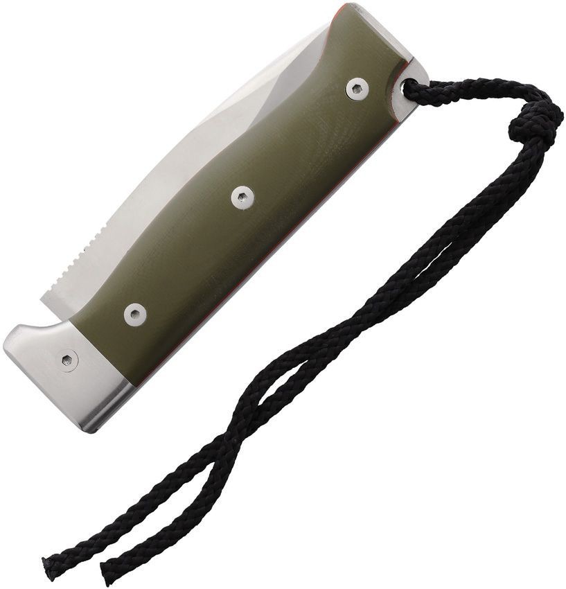 Cudeman MT-4 Folding Knife 3.75″ Satin Bohler N690 Steel Blade Green G10 Handle