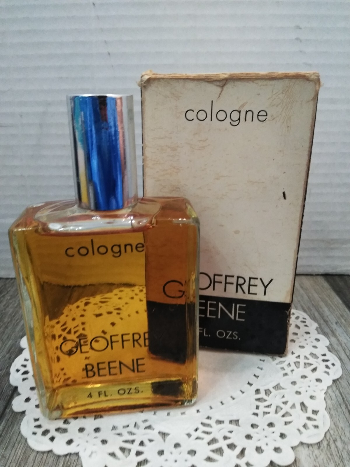 VTG 70’S Geoffrey Beene Men’s Cologne 4.oz Bottle ( BOX NO BARCODE) N.O.S.