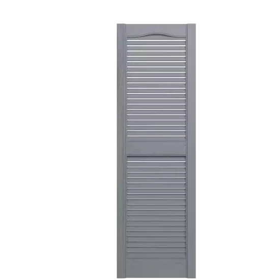 Lifetime Vinyl 12 x 36 Standard Cathedral Top Center Mullion Open Louver 2 pack