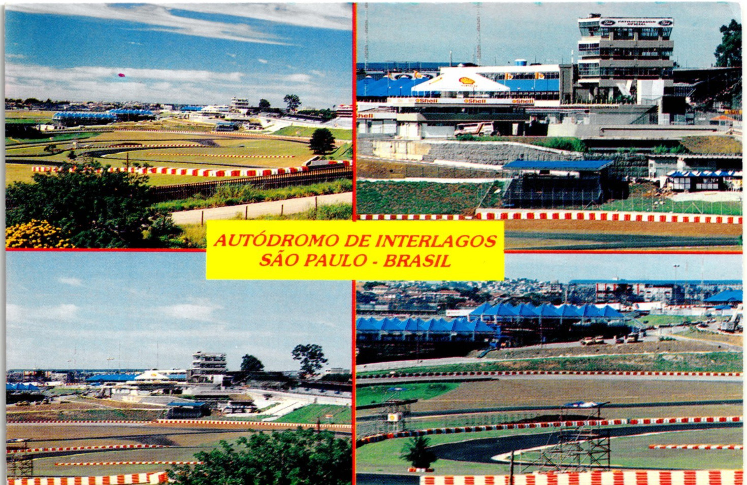 Autódromo de Interlagos, São Paulo, Brazil Vintage Unposted Postcard