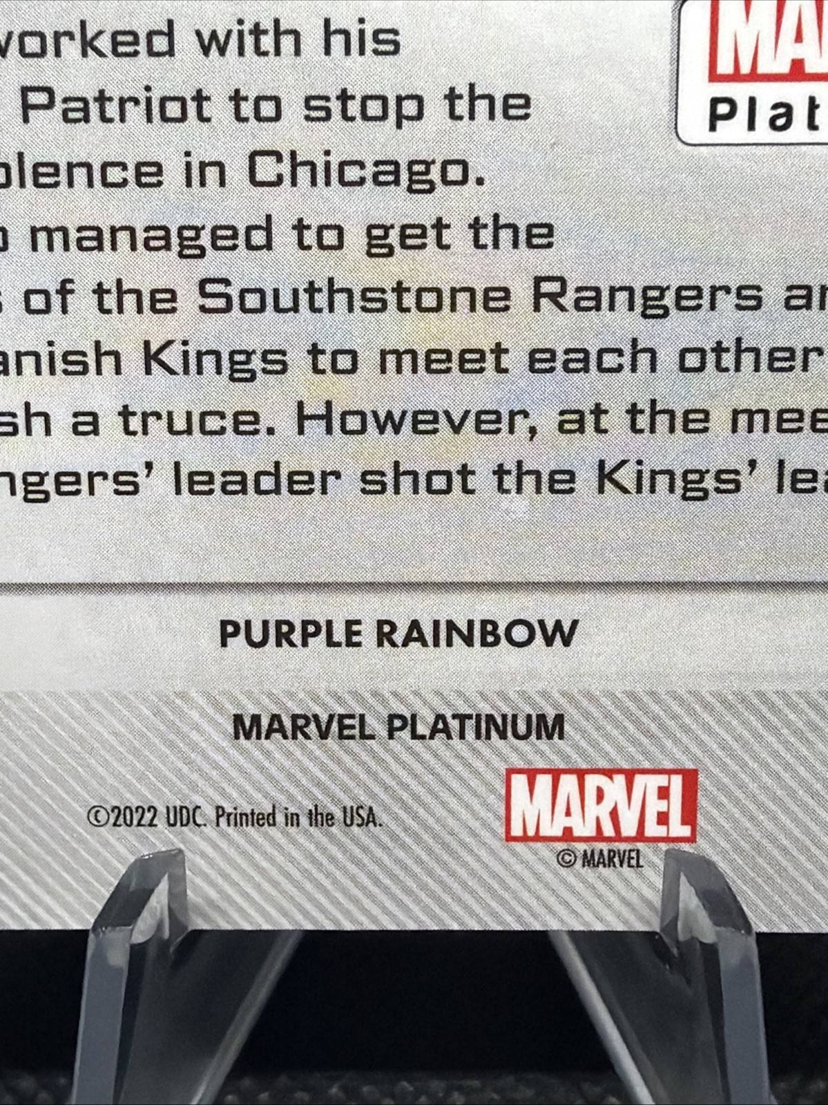 2023 Upper Deck Marvel Platinum Falcon #69 Purple Rainbow 🌈 SP