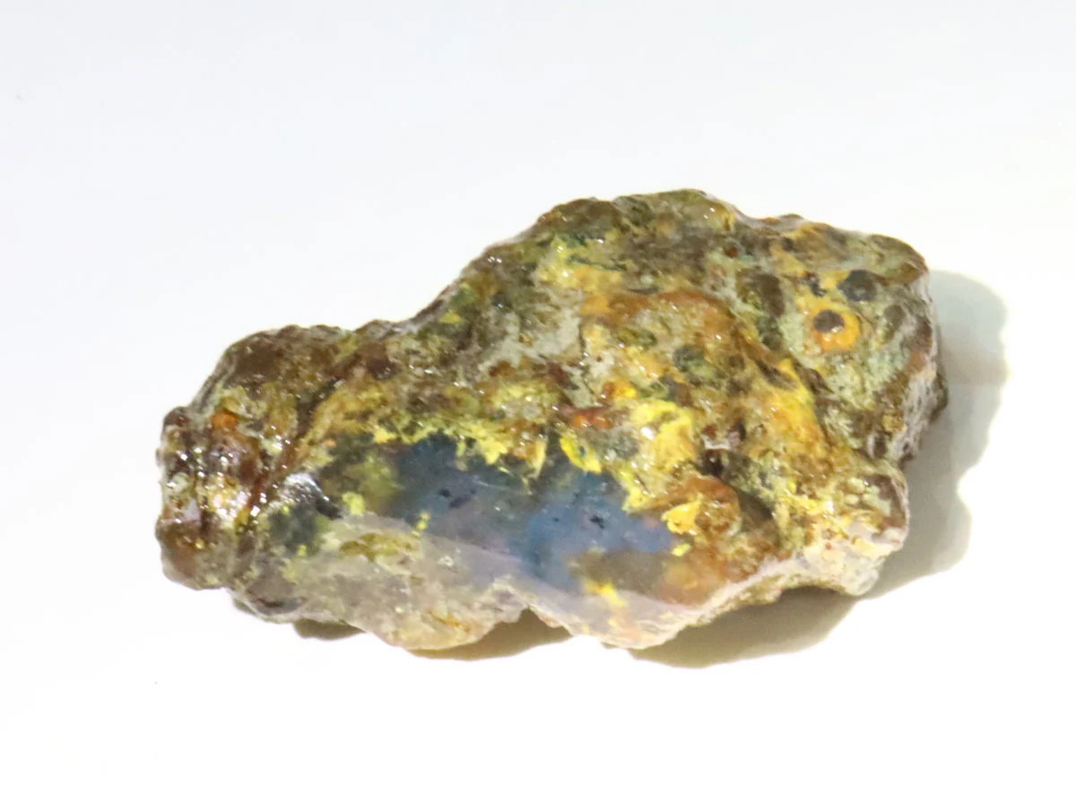Beautiful Natural Dominican Clear Light Blue Amber Rough Specimen 24mm 6g