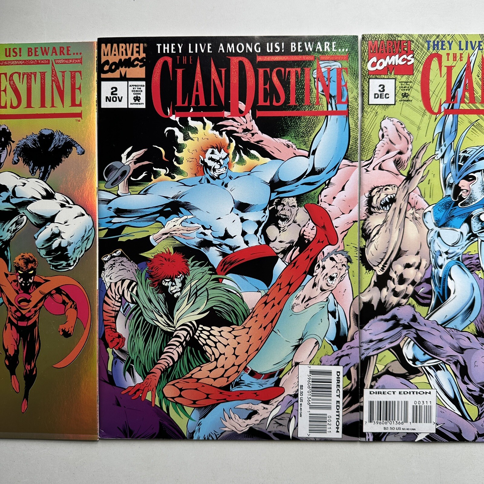 Marvel Comics ClanDestine #1 2 3 MCU Disney+ 1994