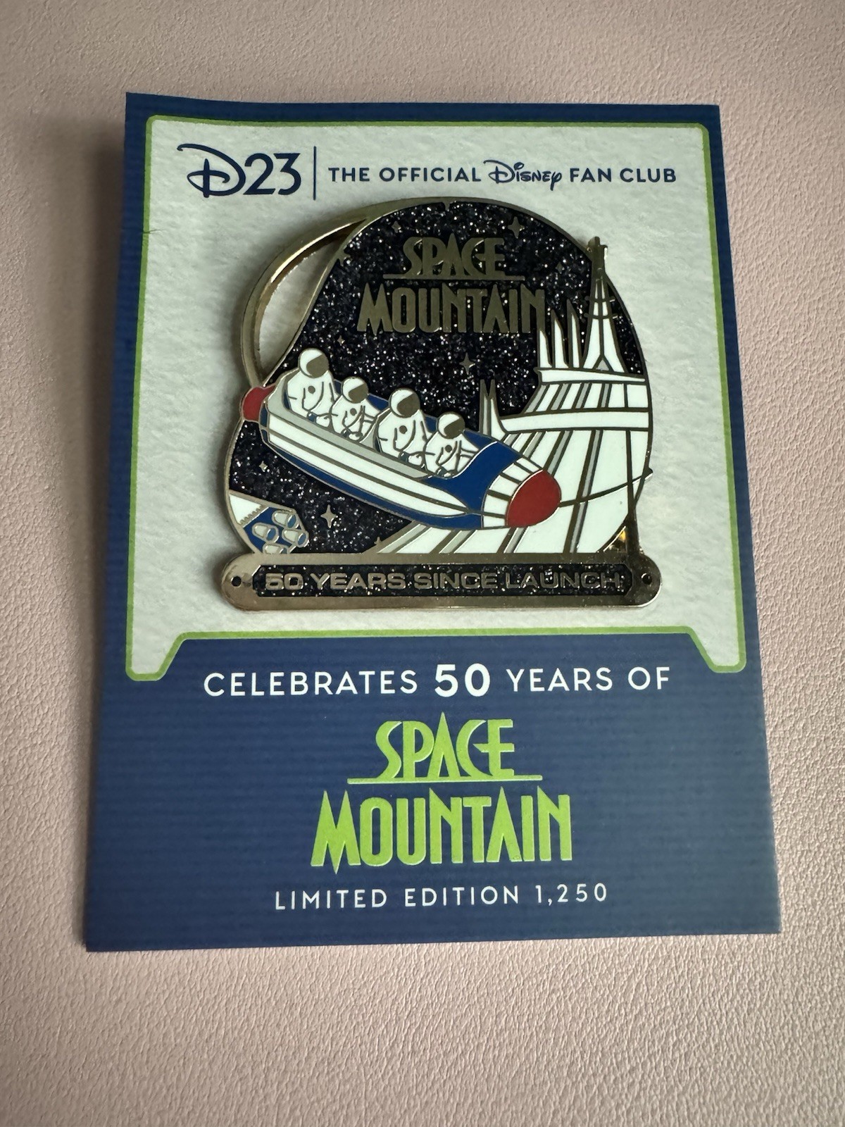 Disney D23 Exclusive Space Mountain 50th Anniversary Limited Edition Pin