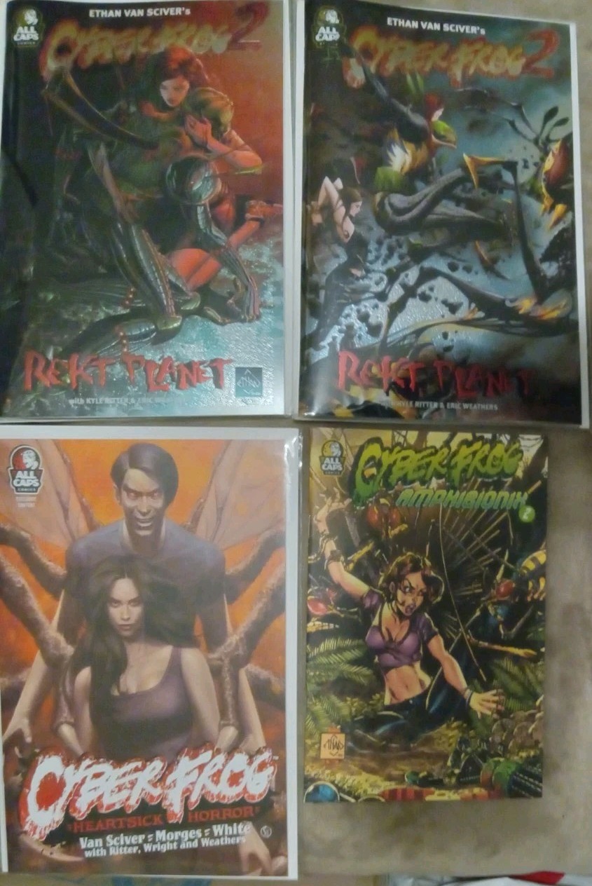 CYBERFROG 2 REKT PLANET (BOTH COVERS) & HEARTSICK HORROR + AMPHIBIONIX BRAND NEW