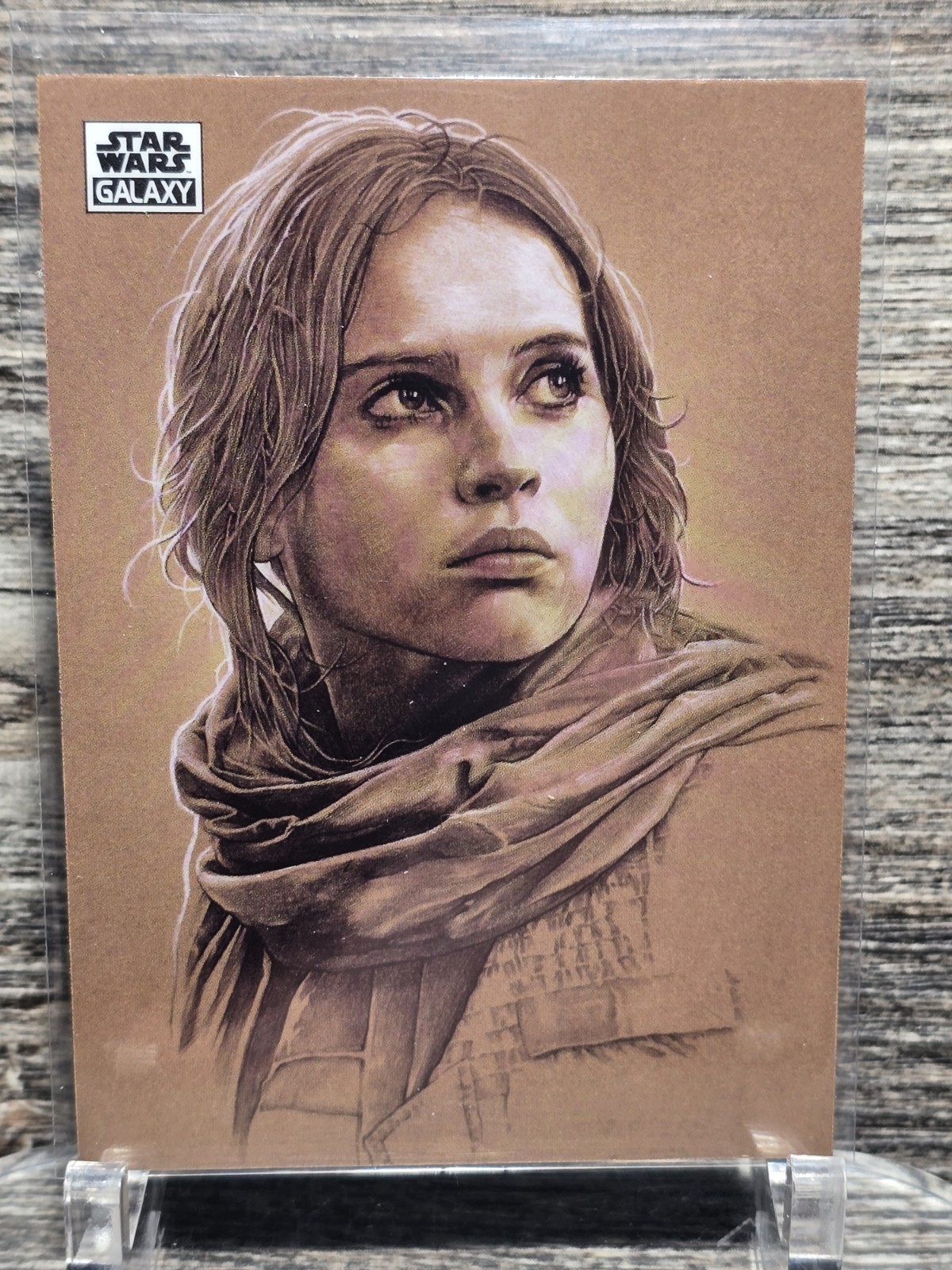 Jyn Erso 2025 Topps Chrome Star Wars Galaxy #69 GABZ Artwork NEAR MINT+ 🔥 j1esw