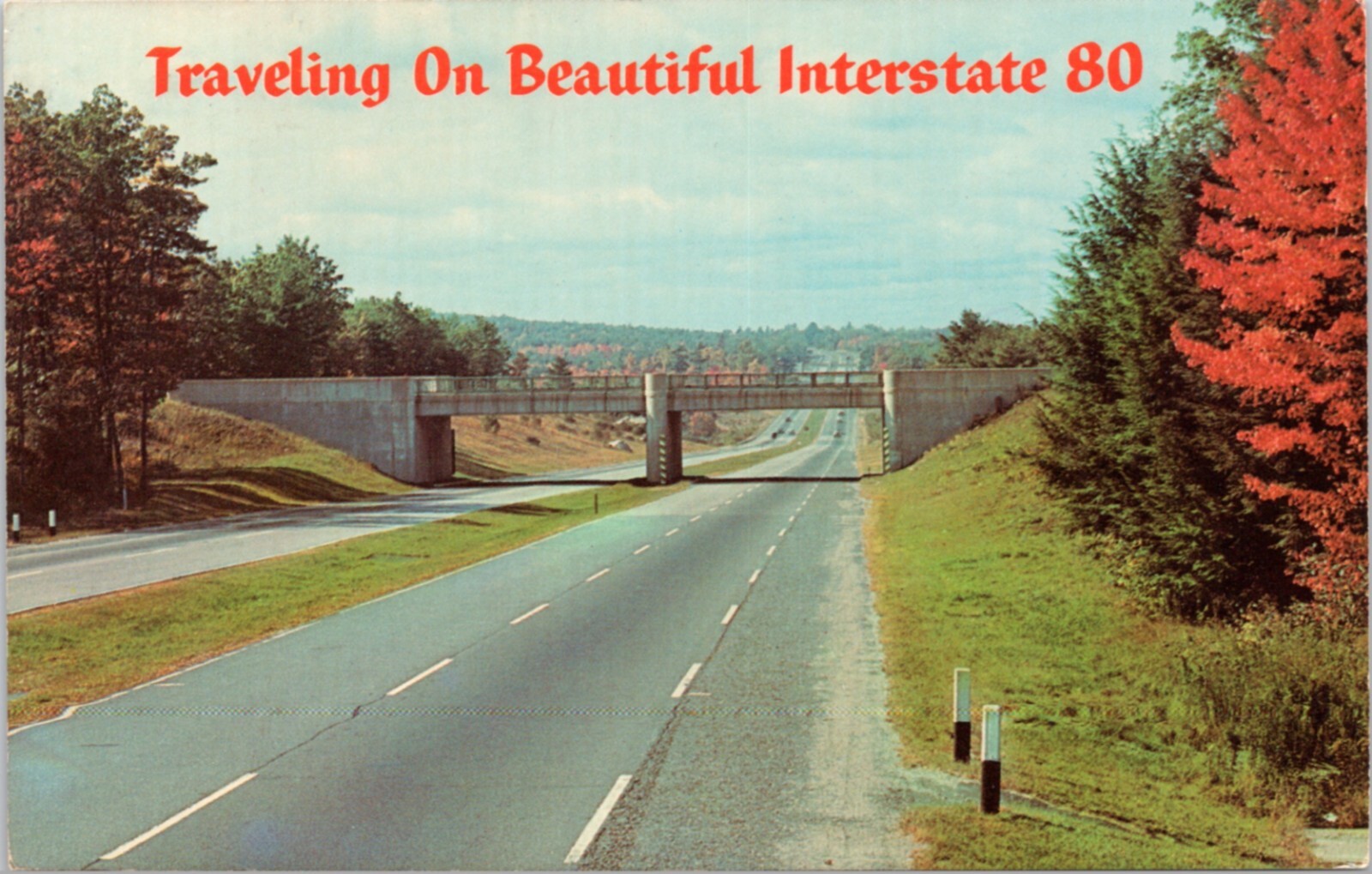 Postcard Roads – Traveling on Beautiful Interstate 80 – autumn